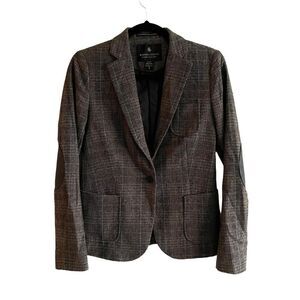 (SOLD) MAISON SCOTCH Scotch & Soda Wool Blazer Jacket Leather Elbow Patches XS